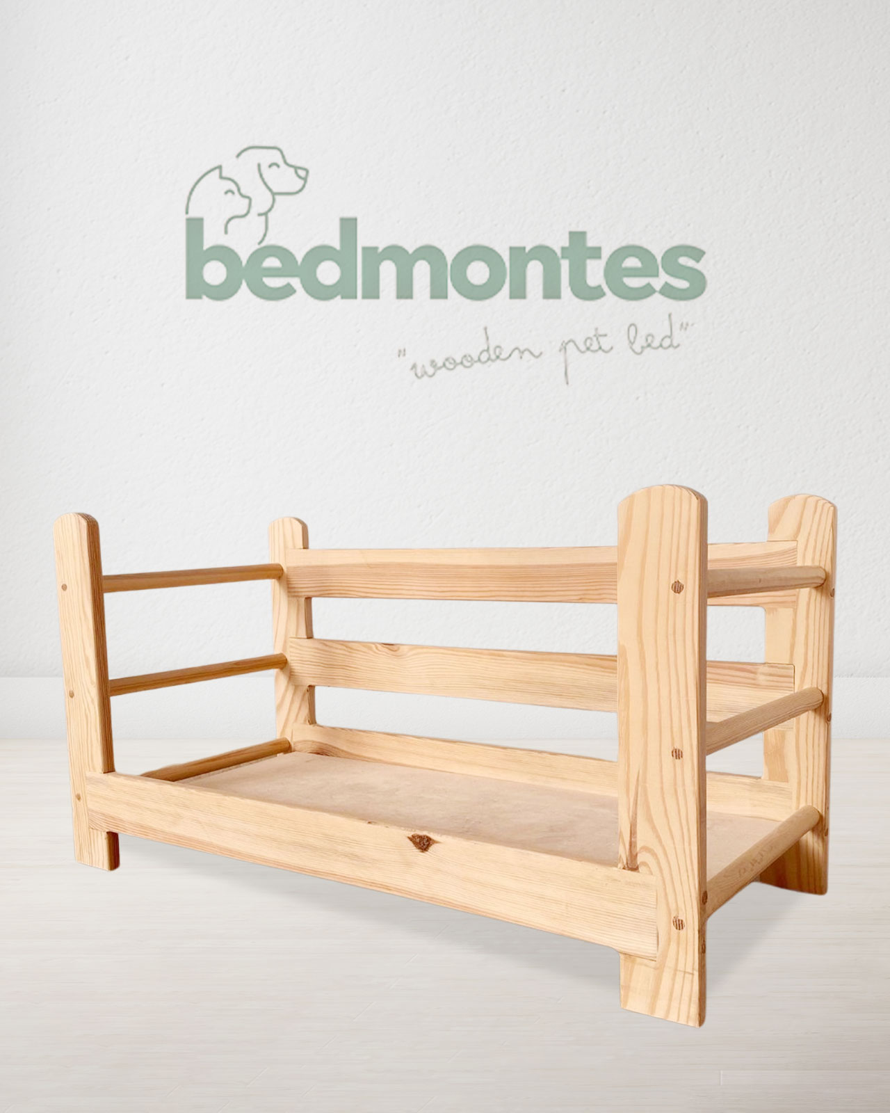 Lilly Model Ahşap Evcil Hayvan Yatağı