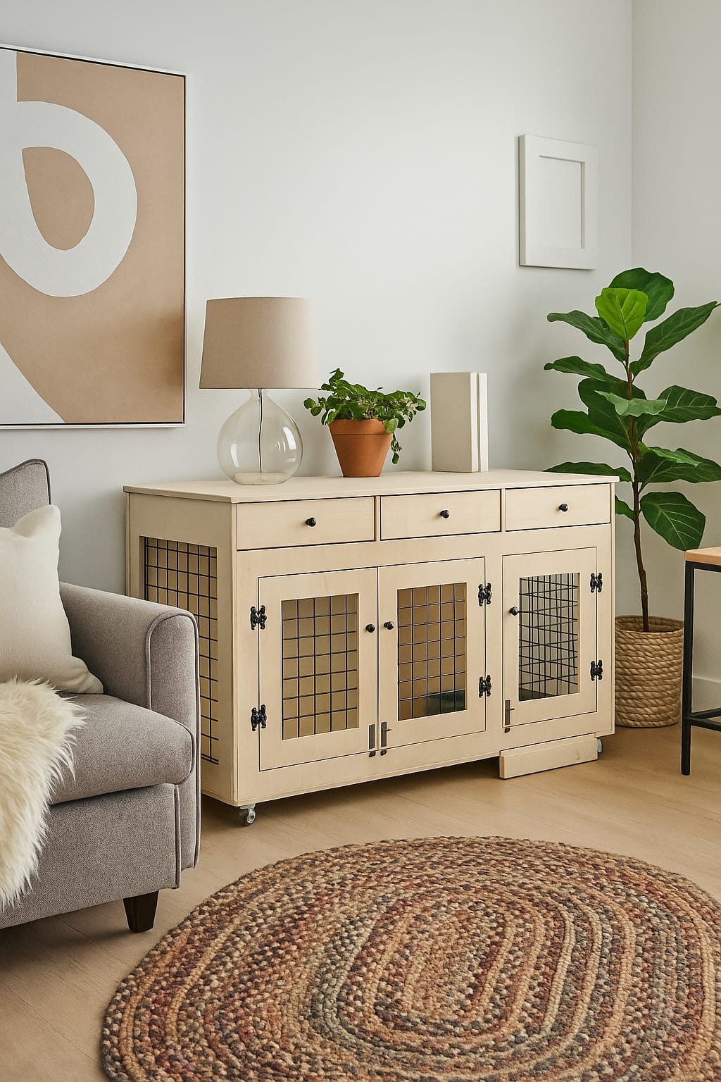 Bulut Model Ahşap Evcil Hayvan Yatağı